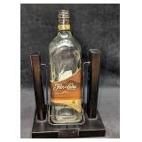 Johnnie Walker Wooden Black Bottle Cradle Stand