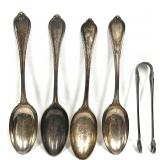 Old Newbury Towle 925 Sterling Silver Spoon Set Of