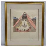 The Lady Dulcinea by Salvador Dali Surreal Art Sig