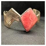 Roderick Tenorio Kewa Pueblo Sterling Cuff Bracele