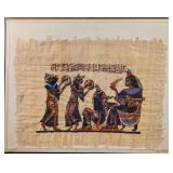 Hand Painted Egyptian Papyrus Art Musicians