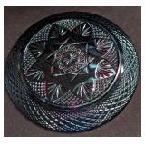 Vintage French Ruby Red Glass Plate