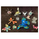 Costume Brooch Insect Bundle
