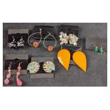 Six Pairs of Colorful Fashion Earrings