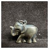 925 Sterling Silver Elephant Pendant Charm H35