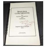 Autographed Augusta Read Thomas Sinfonia Concertan