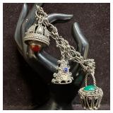 Assorted Figural Charm 800 Silver Etruscan Revival