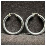 FAS .925 Sterling Silver Hoop Earrings G40