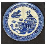 Vintage Blue Willow Separated Fine China Plate