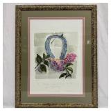Framed Watercolor Lithograph Art Print by Manolis