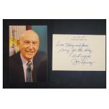 Autographed Photo and Signed Note Jack Ramsey