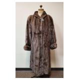 Taupe Mink Coat by Pageau Fine Furs Lachine