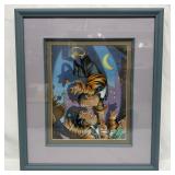 Original Jack E. Davis Mixed Media Pastel and Penc