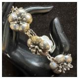 DDD 925 Mexico Hibiscus Flower Sterling Silver Bra