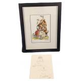 Framed Donald Nedobeck Beatitude Etude Print W Ske