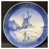 Royal Copenhagen Denmark 1963 Plate Kai Lange Wind