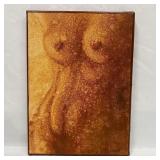 Gilles Du Genet Abstract Nude Woman's Body Oil wit