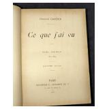 1902 2 Vol Ce Que J'ai Vu General Castex Hardcover