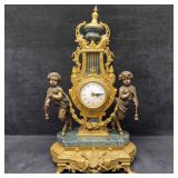 Franz Hermle Imperial Italian Mantle Clock Marble