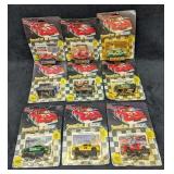 9 NASCAR Racing Champions Die Cast Racing Cars
