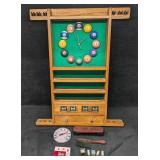 Vintage Billiard Cue Rack Cue Stick Holder Clock