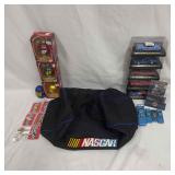 NASCAR Pins Bag Die Cast Cars Ornaments Toys Set N