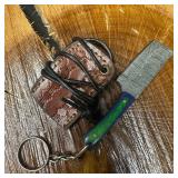 MHS Cutlery Keychain Cleaver Style Blade Knife Wit