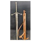 MHS Cutlery Fantasy Steel Sword With Leather Scabb