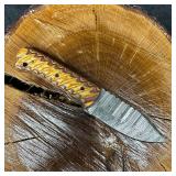 MHS Cutlery Fixed Steel Blade Knife P55 Stylized H