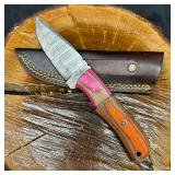 MHS Cutlery Fixed Drop Point Style Blade Knife Q1