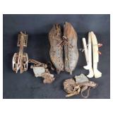 Antique Mens Shoe Skates Feather Weight Winchester