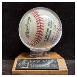 Hank Aaron Signed Official National League Basebal