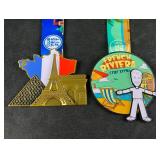 Pair of French Virtual Race Medals JB