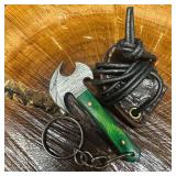 MHS Cutlery Keychain Layered Style Blade Axe With