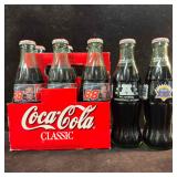 Coca Cola Collectors Coke Bottles Six Pack NFL Sup