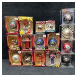 NASCAR Holiday Christmas Ornament Set Sixteen 16 C