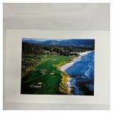 Pebble Beach Golf Links Aerial Coastal View Color