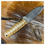 MHS Cutlery Fixed Blade Knife P90 with Leather She