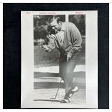 Arnold Palmer Classic Golf Pose Black and White An