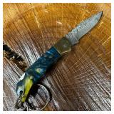 MHS Cutlery Keychain Steel Folding Blade Pocket Kn