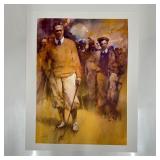 Old Guard Giclee Art Print of Golfers Printed on C