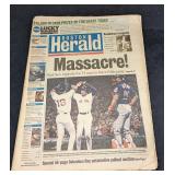 Boston Herald October 11, 1999 Boston Red Sox