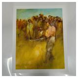 Arnold Palmer Giclee Art Print of Golfer with Spec