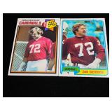2 Dan Dierdorf Topps Cards
