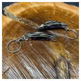 MHS Cutlery Keychain Steel Blade Pocket Knife Purp