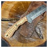 Brown and Tan Colorway Handle MHS Cutlery Knife Cl