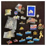 Vintage Enamel Pins Olympics Political OUC Patriot