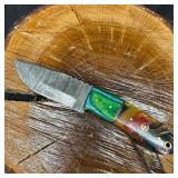 Two Colorway Design Handle MHS Cutlery Fixed Blade