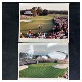 Set of Two Golf Masters Tournament Crowd Style Sce