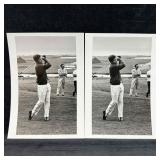 John F. Kennedy Golfing Black and White Photograph